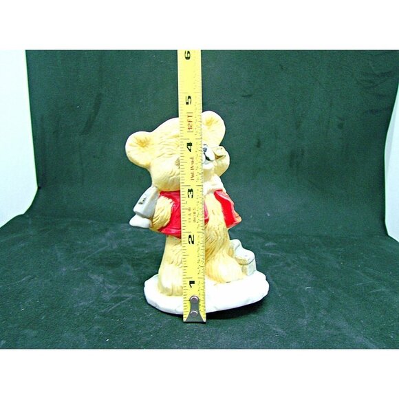 Vintage J. Vazquez Collection Bear With Hammer Porcelain Figurine Fine China 5" - Picture 10 of 12